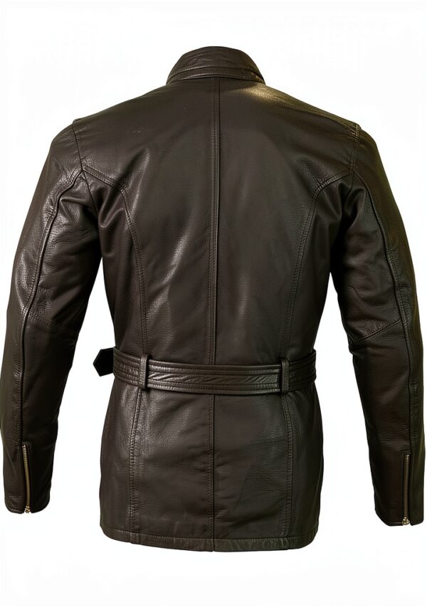 Blouson moto cuir Bikers Gear UK marron protections CE-2