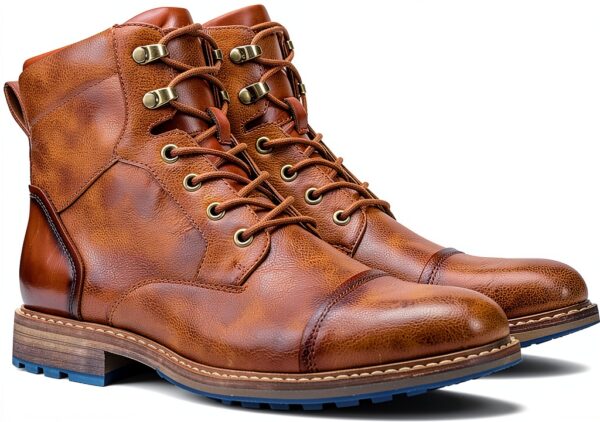 Harssidanzar Bottes moto hommes design élégant fermeture