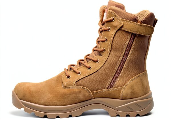 Bottes militaires LUDEY Homme cuir résistant fermeture YKK