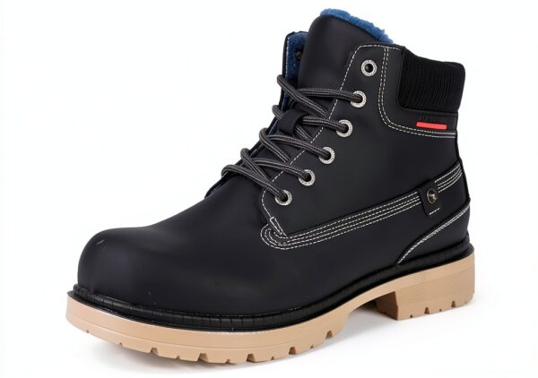 Gaatpot Bottes Hiver Cuir Fourrure Imperméables Homme Mixte