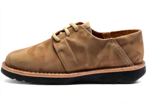 Derby Kickers Homme Chaussures Cuir Marron Beige Taille-1