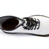 Chaussures Dr Martens Cuir Lacets Homme Femme Blanc Vert-4