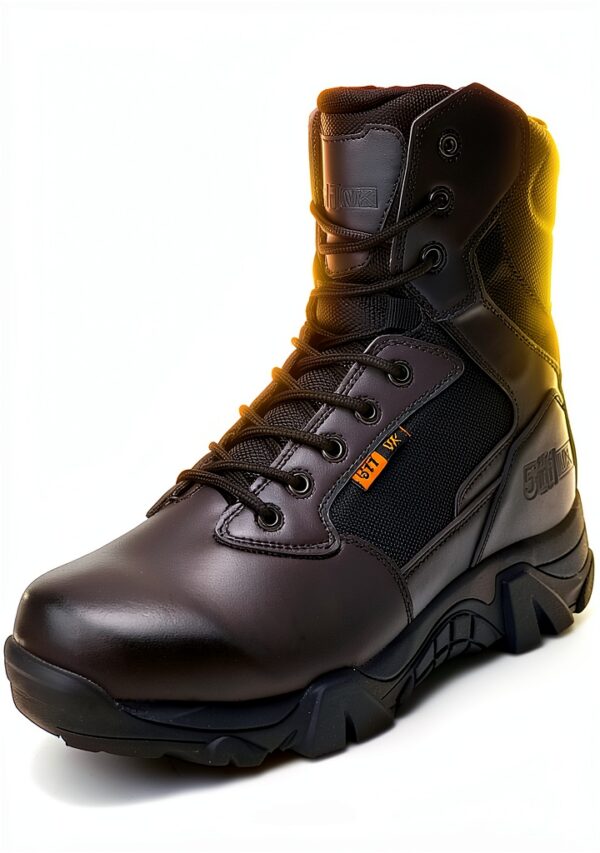BLBK Bottes militaires homme cuir imperméables randonnée