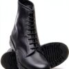 Bottes Derby Solovair cuir gras fabrication anglaise noir-1
