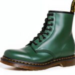 Bottes Dr Martens cuir durable confortable mixte vert-0