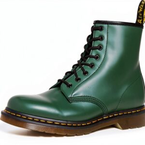 Bottes Dr Martens cuir durable confortable mixte vert-0