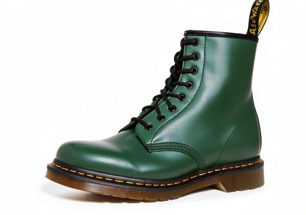 Bottes Dr Martens cuir durable confortable mixte vert-0