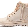 Bottes PALLADIUM femme cuir imperméable fourrure doublure-3