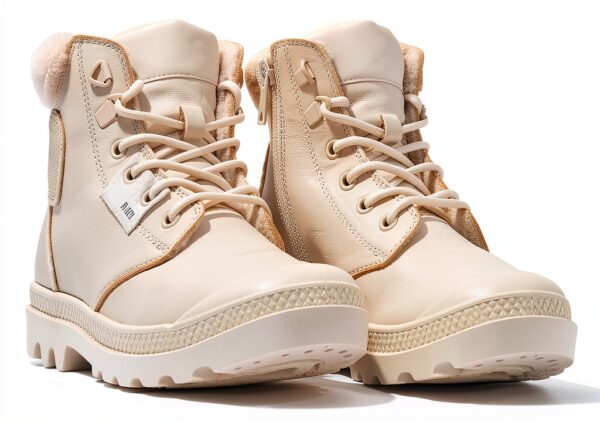 Bottes PALLADIUM femme cuir imperméable fourrure doublure-4