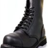 Grinders Bottes Derby Homme Cuir Noir 10 Eye-5