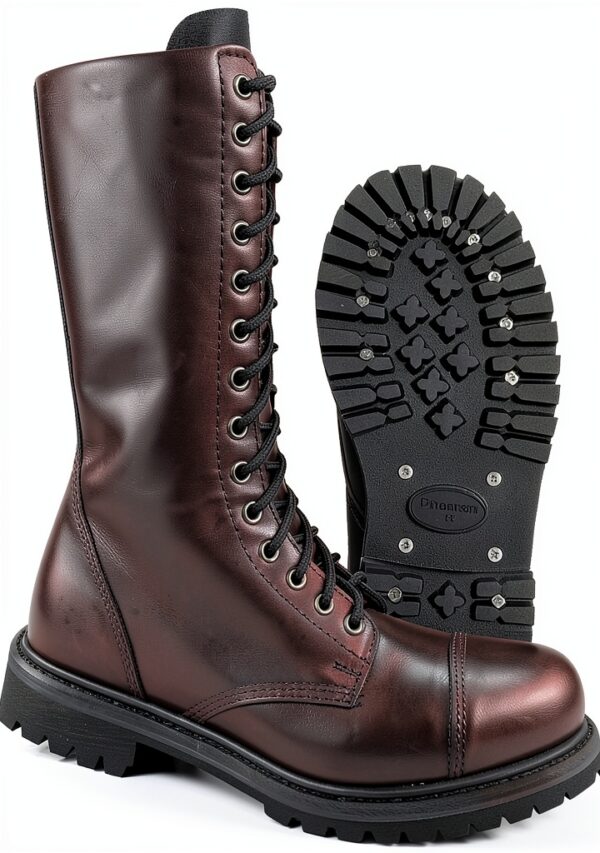 Brandit Bottes Homme Cuir Lacets Semelle Profilée-0