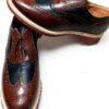 Solovair Chaussures Homme Cuir Brogue Anglaise Antidérapant-2
