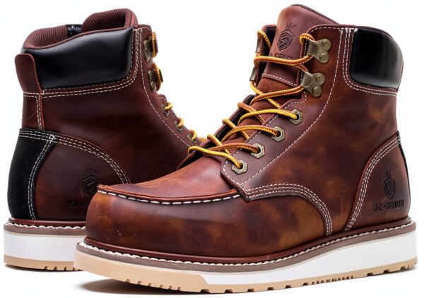 SL-Saint Bottes Travail Cuir Moc Toe Homme Sécurité Confort-5