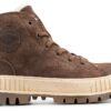 Palladium Bottes femme semelle caoutchouc doublure chaude-0
