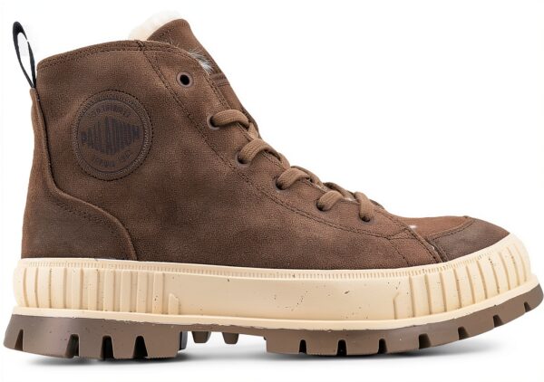 Palladium Bottes femme semelle caoutchouc doublure chaude-0