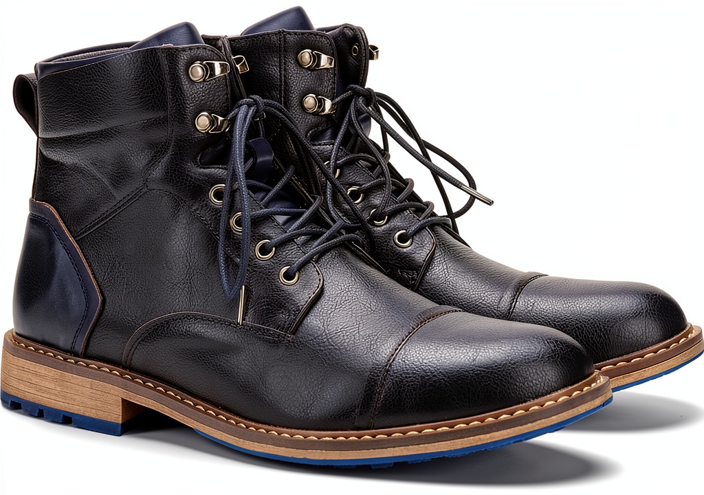 Bottes de moto Harssidanzar portées avec un jean et une veste