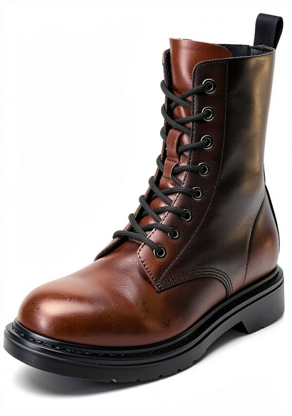 DREAM PAIRS Bottines Femme Lacets Fermeture Éclair