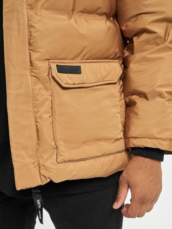 Parka surdimensionnée Sixth June Marron Camel confort-3