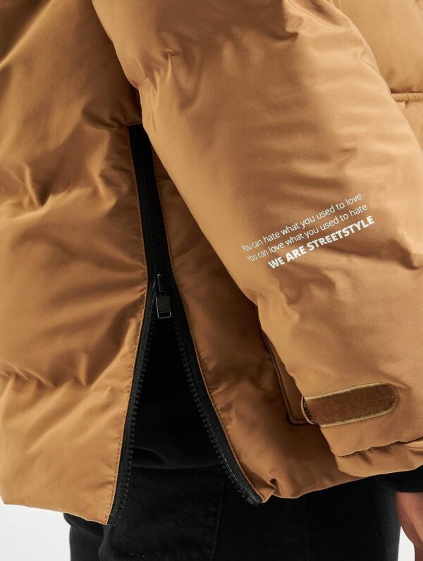 Parka surdimensionnée Sixth June Marron Camel confort-5