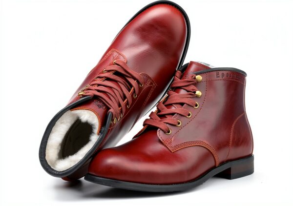Epochsaga chaussure hiver homme cuir imperméable doublure