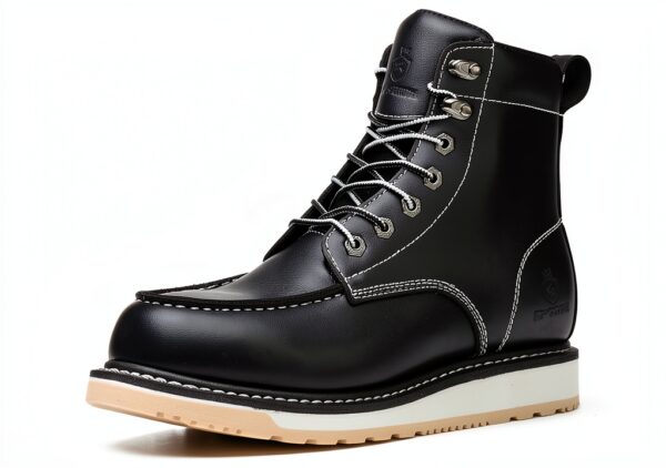 SL-Saint Bottes Homme Cuir Imperméable Goodyear MOC Toe