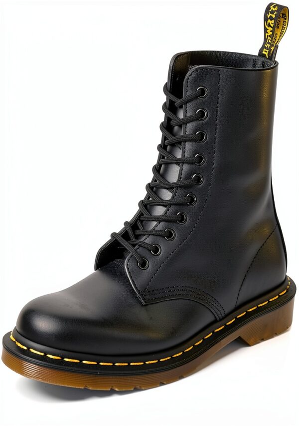 Dr Martens 1490 Bottes mixte adulte noir semelle coussin