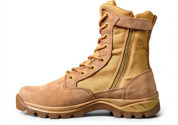 Bottes militaires LUDEY Homme cuir suédé fermeture YKK