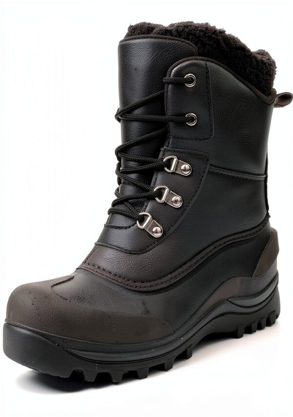 Riemot Bottes Neige Homme Femme Cuir Imperméable