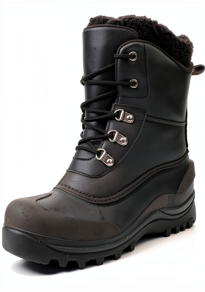 Bottes Riemot testées sur sentier enneigé avec équipement de randonnée