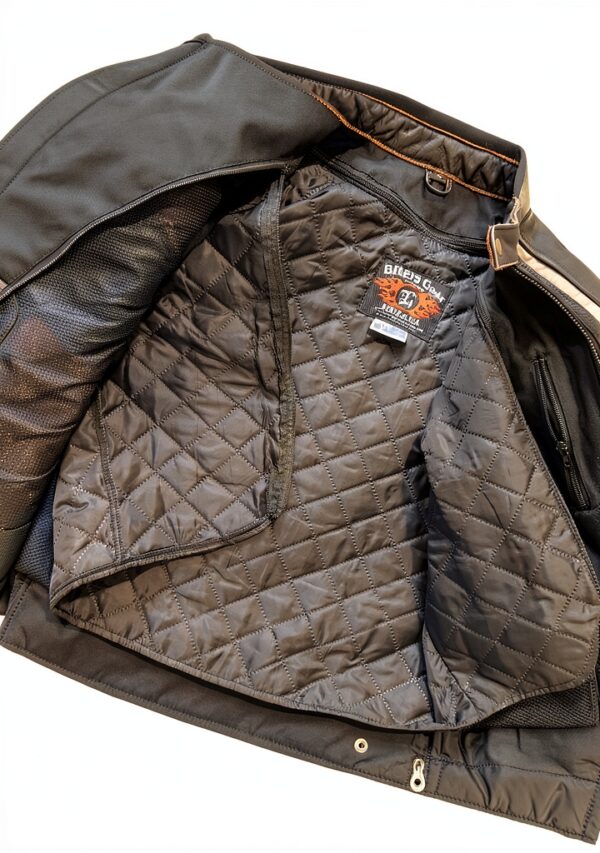 Veste moto Australian Bikers Gear col cranté manches longues-1