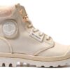 Bottes PALLADIUM femme cuir imperméable fourrure doublure-0