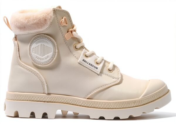 Bottes PALLADIUM femme cuir imperméable fourrure doublure-0