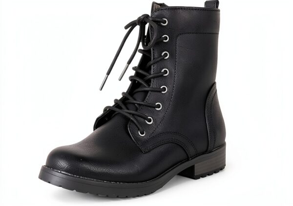 Amazon Essentials Bottes Montantes Femme Lacets Cuir Confort