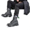 Bottes Derby Solovair cuir gras fabrication anglaise noir-3