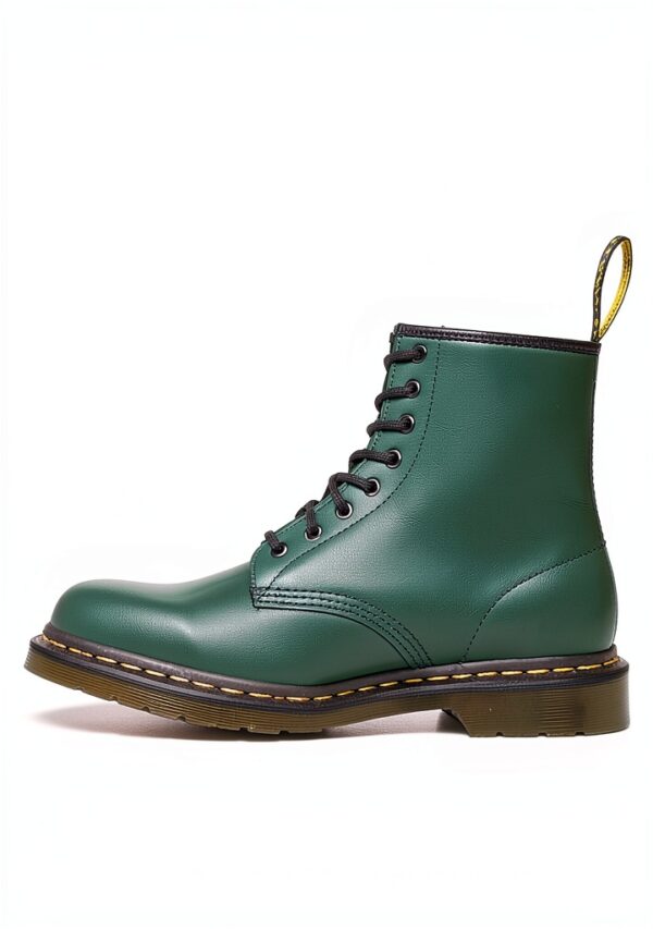 Bottes Dr Martens cuir durable confortable mixte vert-5