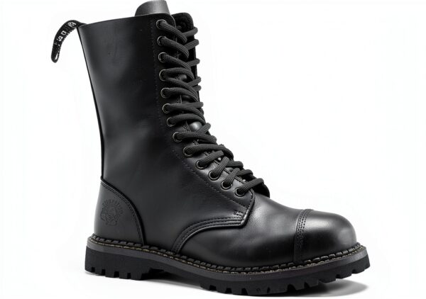 Grinders Herald Bottes Homme Cuir Embout Acier Noir
