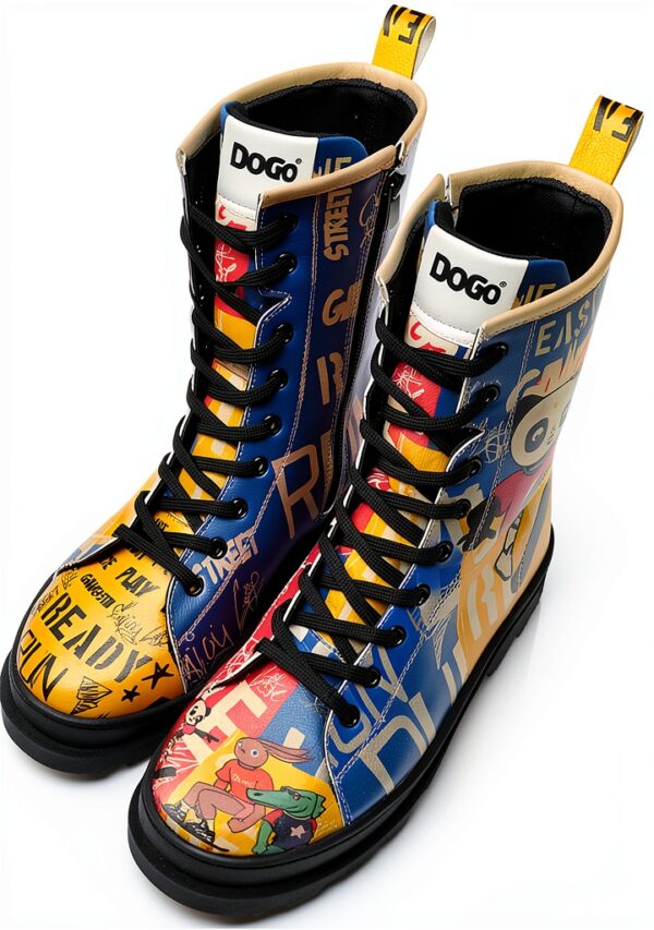 DOGO Gisele Bottines Femme Multicolore Design Unique