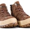 Palladium Bottes femme semelle caoutchouc doublure chaude-4