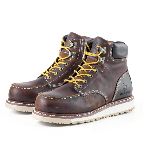 SL-Saint Bottes Travail Cuir Moc Toe Homme Sécurité Confort-2