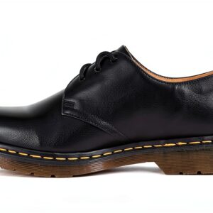 Chaussures Oxfords Homme Lacet Sans Talon Fourrure Noir-0