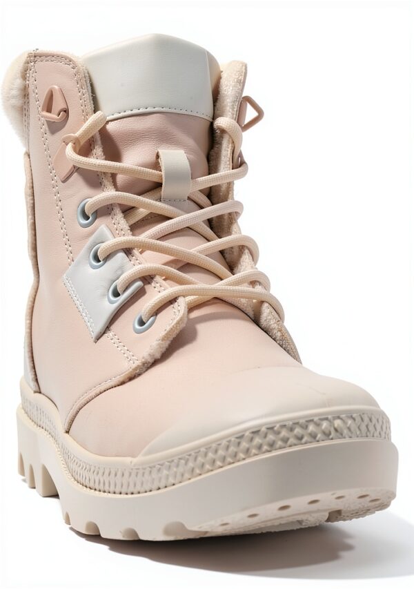 Bottes PALLADIUM femme cuir imperméable fourrure doublure-5