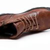 Palladium Bottes Cuir Homme Brun Tige Cheville Lacets-4