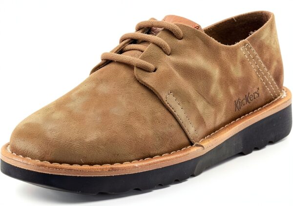 Derby Kickers Homme Chaussures Beige Clair Cuir-0