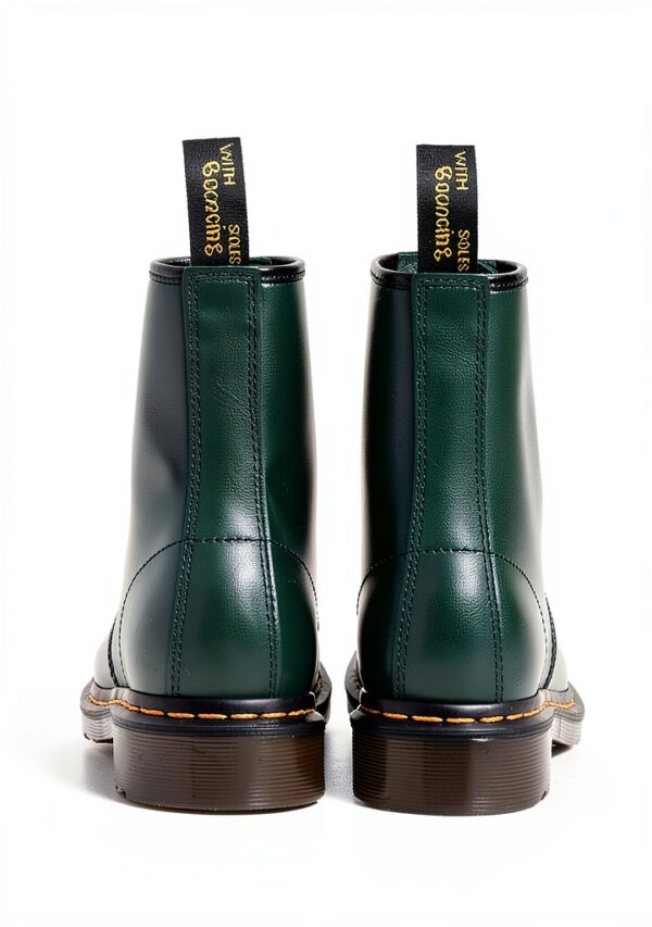 Bottes Dr Martens cuir durable confortable mixte vert-4