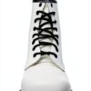 Chaussures Dr Martens Cuir Lacets Homme Femme Blanc Vert-1