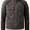 Belstaff Blouson Moto Wax Temple Cuir Ventilation-0