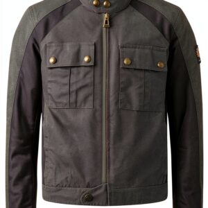 Belstaff Blouson Moto Wax Temple Cuir Ventilation-0