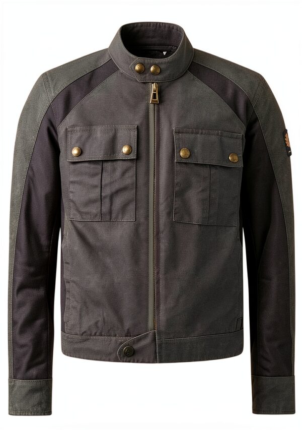 Belstaff Blouson Moto Wax Temple Cuir Ventilation-0