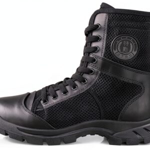 Bottes militaires QUNLON homme toile caoutchouc antidérapant-0