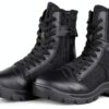 Bottes militaires QUNLON homme toile caoutchouc antidérapant-6